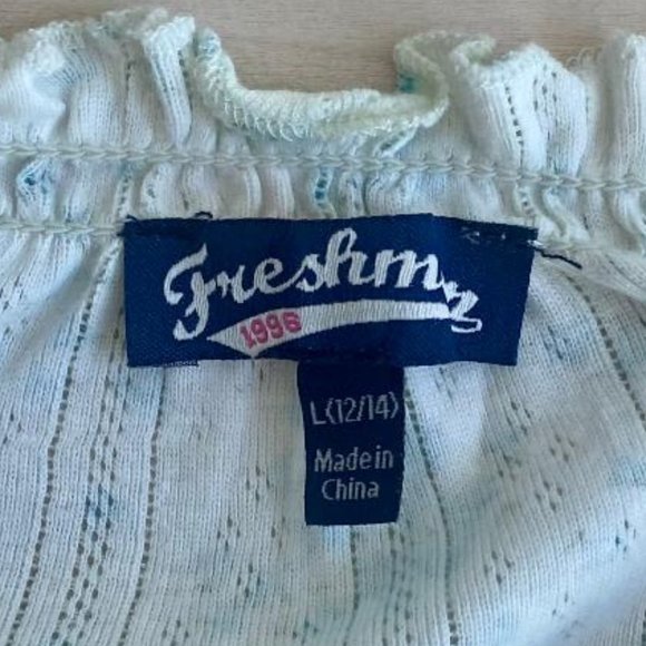 Freshman (Nordstrom Brand) Lettuce Edge Pointelle Floral Top - Picture 5 of 8